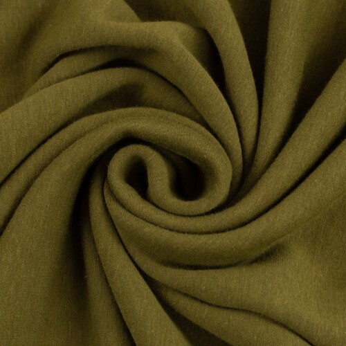 European Alpine Fleece Sweater Knit, Dark Khaki