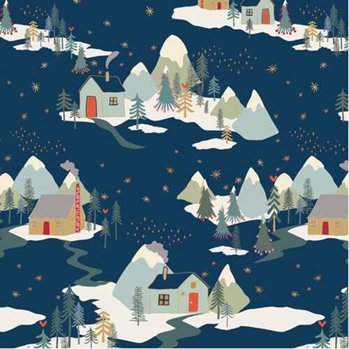 *REMNANT 127cm* Art Gallery Fabrics, Cozy & Joyful, Winter Wonderland