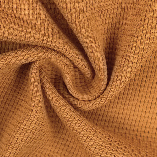 European Waffle Knit, Oeko-Tex, Ochre