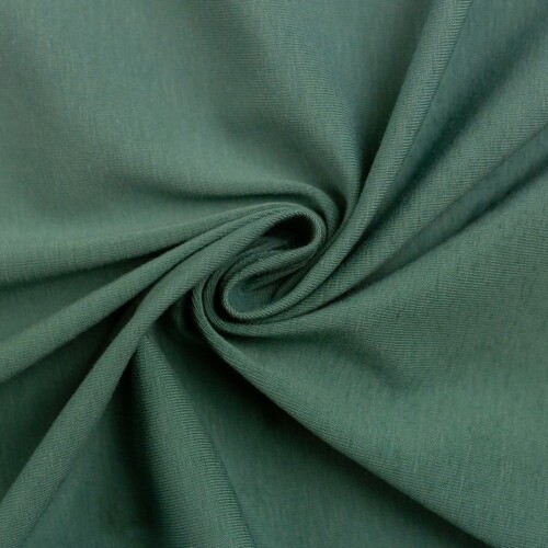 European Cotton Elastane Jersey, Solid, Oeko-Tex, Eucalypt