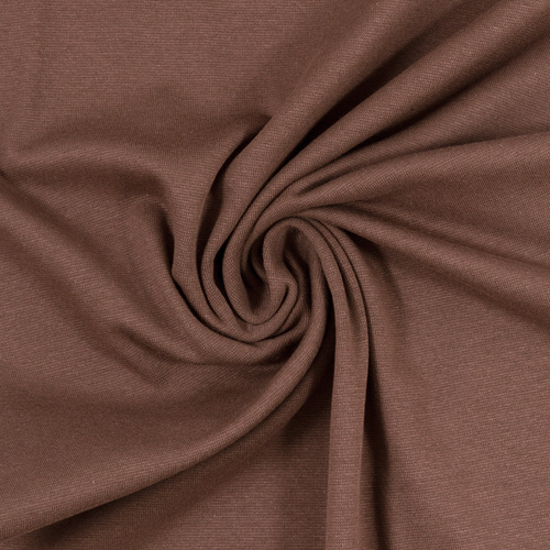 European Ribbing, Oeko-Tex, Solid, Chocolate