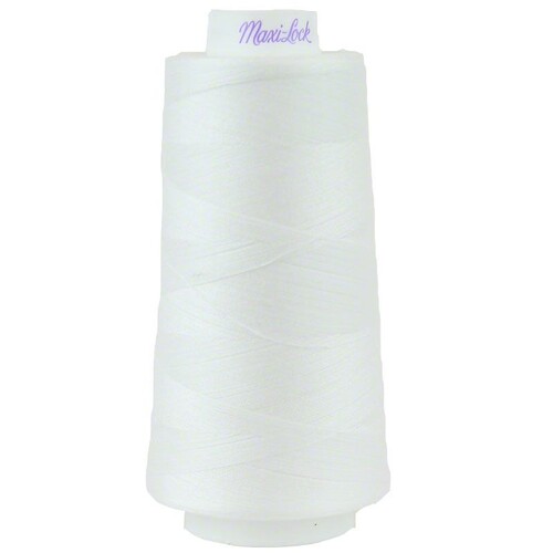 Maxi-Lock, Stretch Sewing Thread, WHITE
