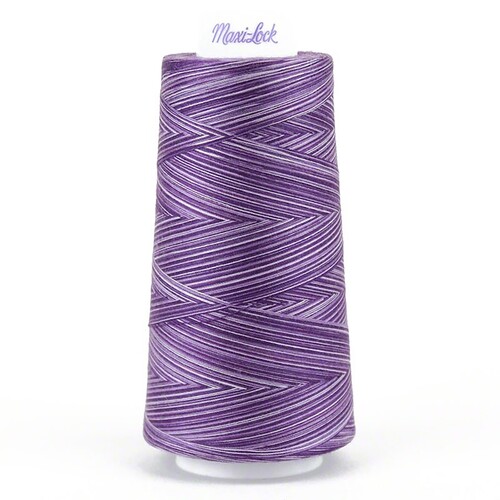 Maxi-Lock, Swirls Sewing Thread, PURPLE BERRY WAVE