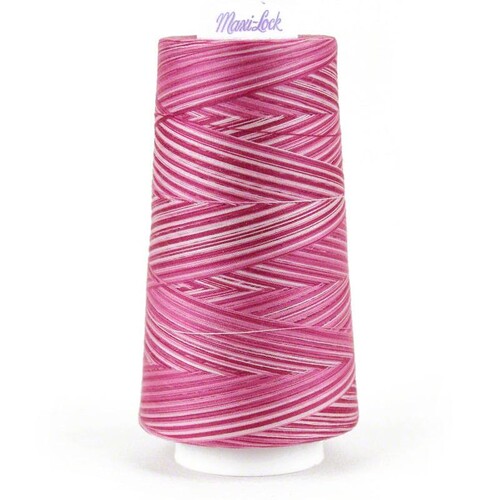 Maxi-Lock, Swirls Sewing Thread, RASPBERRY VANILLA