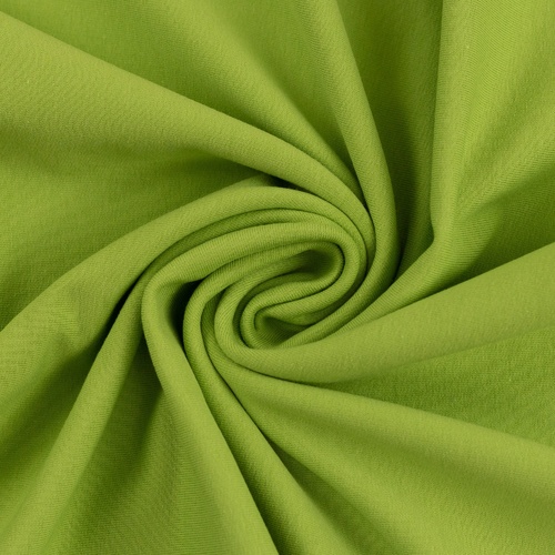 *REMNANT 54cm* European Cotton Elastane Jersey, Solid, Oeko-Tex, Kiwi Green