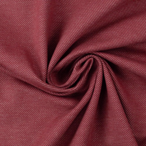 European Cotton Elastane Jersey Knit, Oeko-Tex, Denim Look, Burgundy Red