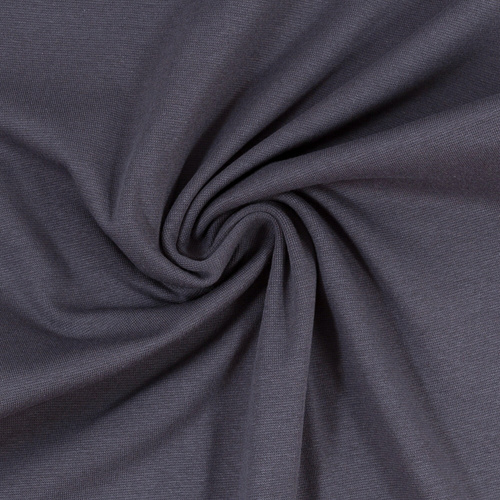 European Ribbing, Oeko-Tex, Solid, Dark Grey