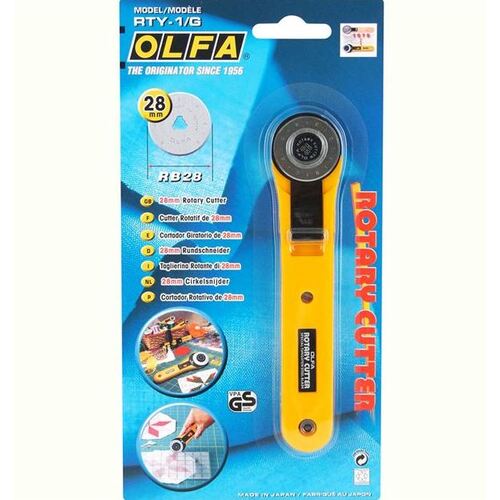 Olfa Straight Handle Rotary Cutter 28mm