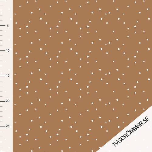 *REMNANT 40cm* Tygdrommar, GOTS Organic Jersey, Mini Spots Sandstorm