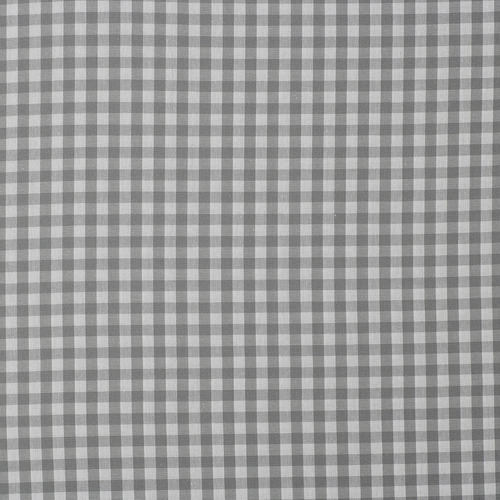 European Cottons, Oeko-Tex, Gingham 5mm, Grey & White