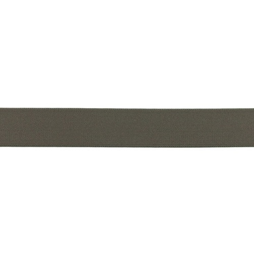 Waistband Elastic, Soft 25mm Warm Charcoal Grey