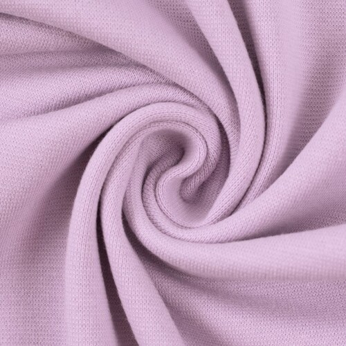 European Jogging Sweater Knit, Oeko-Tex, Solid, Light Lavender