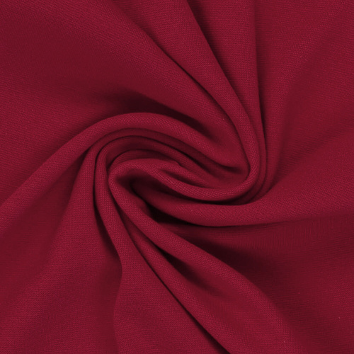 European Jogging Sweater Knit, Oeko-Tex, Solid, Garnet