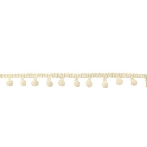Pom Pom Trim 15mm (10mm Ball) Cream