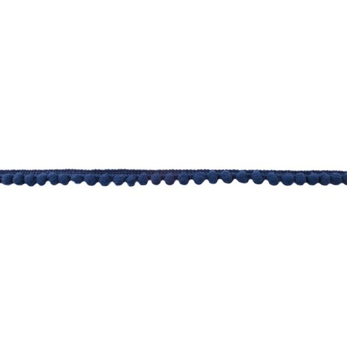 Pom Pom Trim 7mm (5mm Ball) Navy