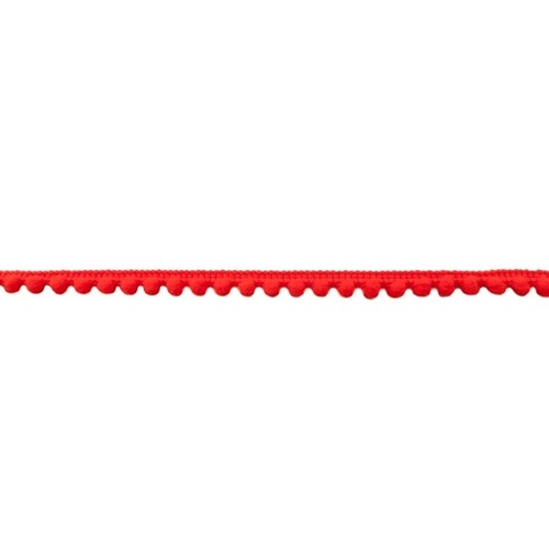 Pom Pom Trim 7mm (5mm Ball) Red