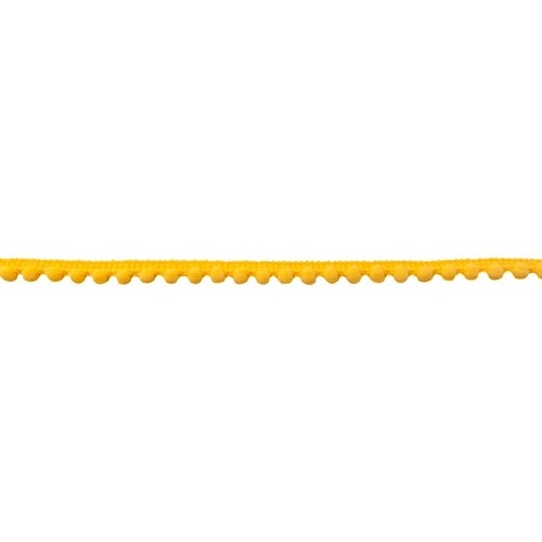 Pom Pom Trim 7mm (5mm Ball) Yellow