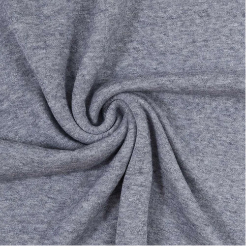 European Knit, Cosy Viscose Knit, Melange Light Denim Blue