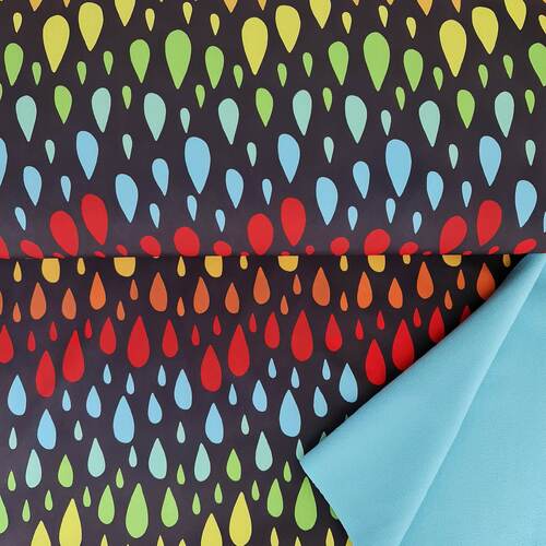 European Soft Shell, Nano Stretch, Showers Light Blue Charcoal