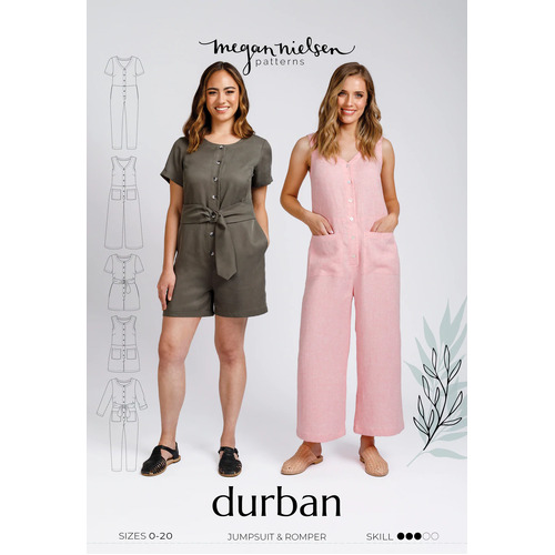 Megan Nielsen Patterns, Durban Jumpsuit & Romper