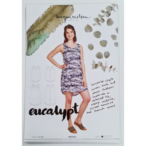 Megan Nielsen Patterns, Eucalypt Woven Tank Top & Dress