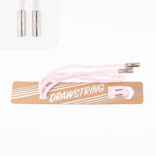 Hoodie Drawstring Cord, 5mm x 110cm, Pastel Pink
