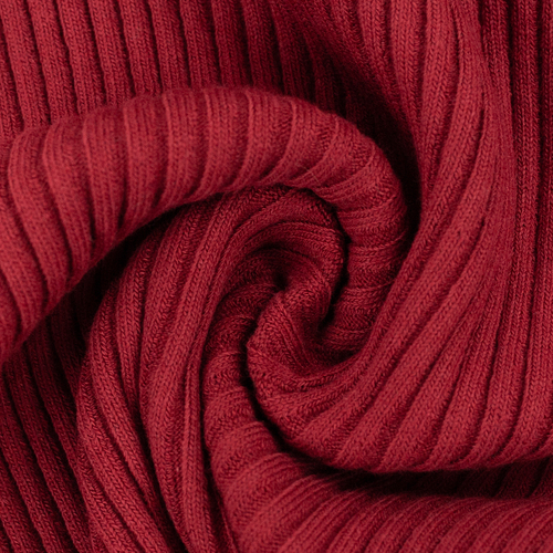 European Ribbing, Oeko-Tex, Heavy Weight Chunky, Ribbed Garnet