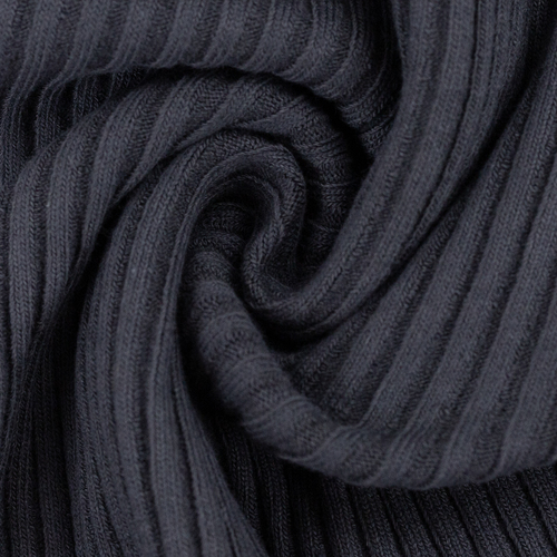 European Ribbing, Oeko-Tex, Heavy Weight Chunky, Ribbed Dark Charcoal