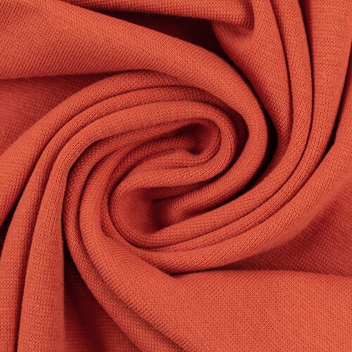 European Ribbing, Oeko-Tex, Solid, Dark Coral