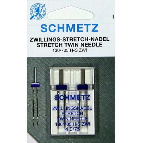 Schmetz Needles - Stretch Twin 130/705 H-S ZWI 4,0/75 (2 Pack)