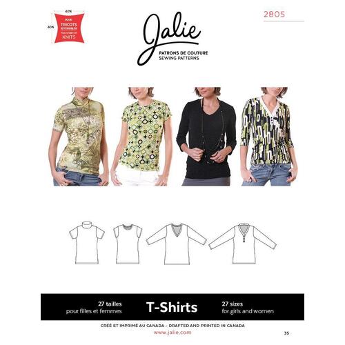 Jalie Sewing Patterns, 2805 Women's T-Shirts