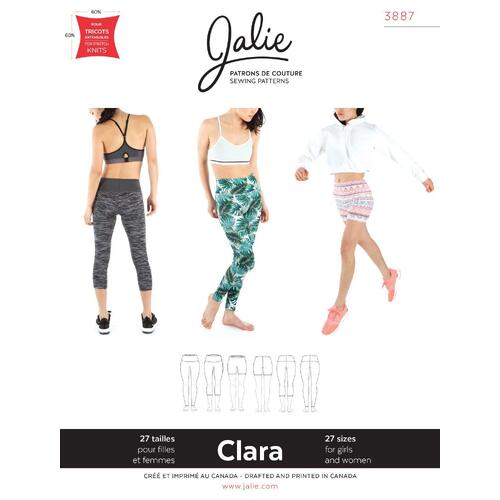 Jalie Sewing Patterns, 3887 CLARA High-Waisted Leggings