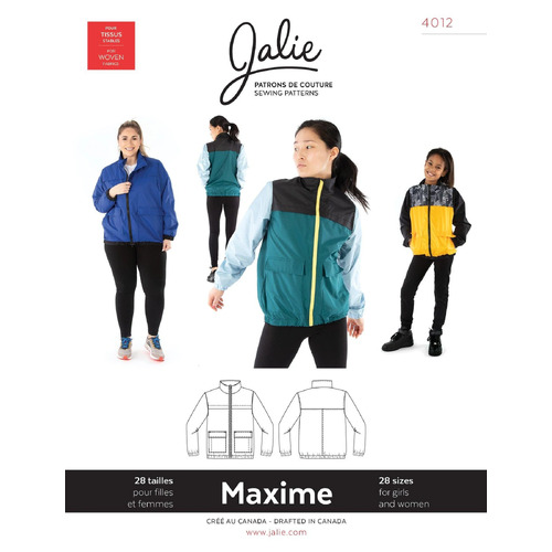 Jalie Sewing Patterns,4012 MAXIME Three Season Jacket