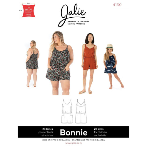 Jalie Sewing Patterns, 4130 BONNIE Romper