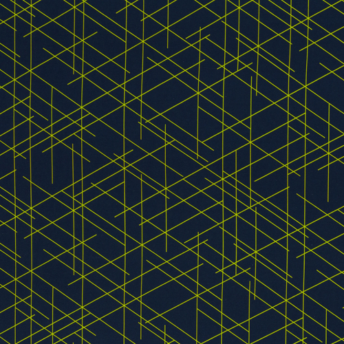 European Knit, Oeko-Tex French Terry, Lines Neon Green