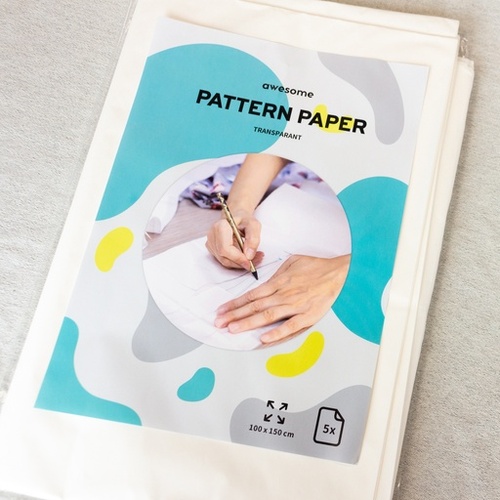 Pattern Tracing Paper, 150cm x 100cm, 5 Sheet Pack