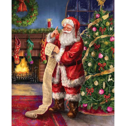 Riley Blake Designs, Picture A Christmas, Santa's List Panel 91cm