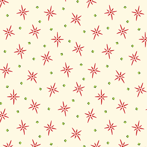 Andover Fabrics, O Christmas Tree, Star Bright Cream