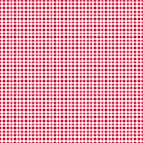 Benartex Fabrics, Holiday Premium, Mini Gingham Red