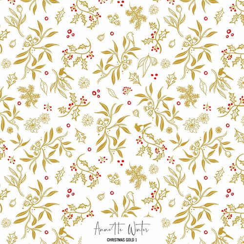 KK Fabrics, Aussie Gold, Christmas Gold 