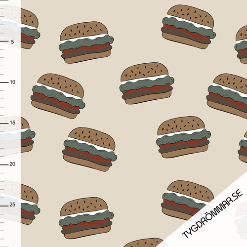 Tygdrommar, GOTS Organic Jersey, Burger