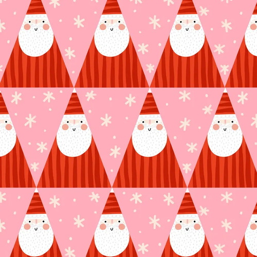*REMNANT 69cm* Dashwood Studio, Oh What Fun, Santas