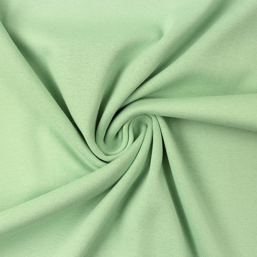 European Ribbing, Oeko-Tex, Solid, Pastel Green