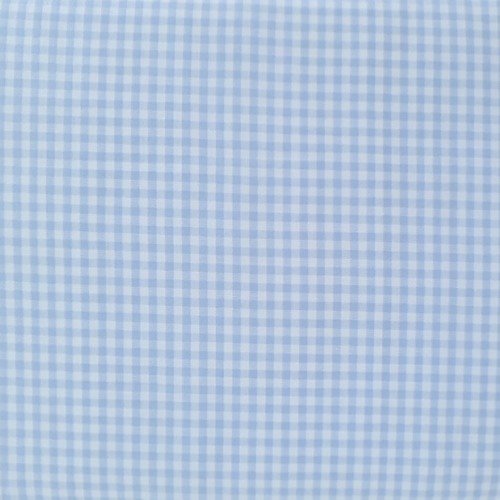 European Cottons, Oeko-Tex, Gingham 3mm, Light Blue & White