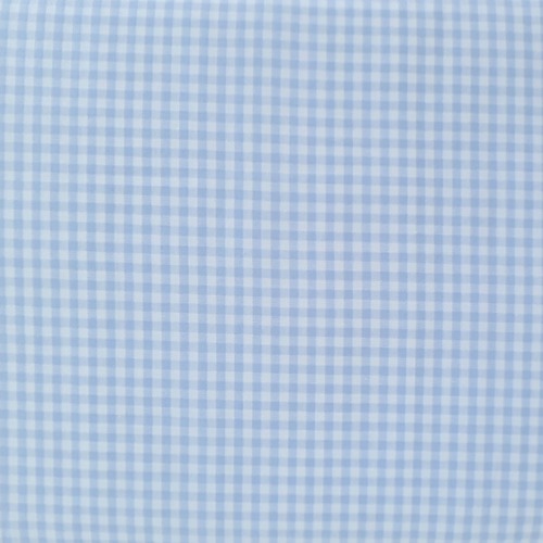 European Cottons, Oeko-Tex, Gingham 3mm, Light Blue & White
