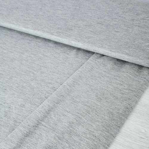 European Bamboo Elastane Jersey, Oeko-Tex, Melange Grey