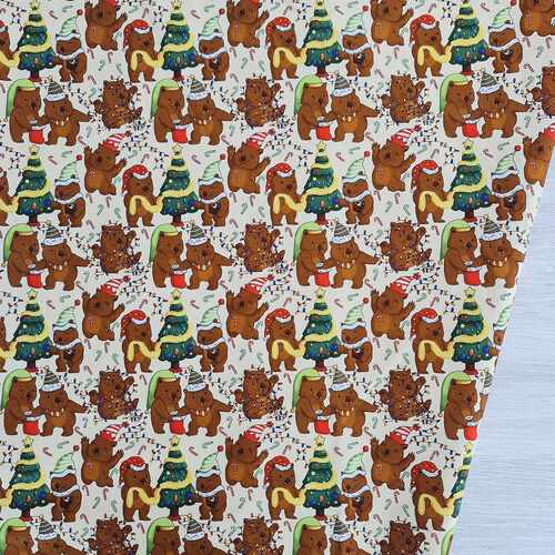 KK Fabrics, A Wild & Colourful Christmas, Wombat's Cream
