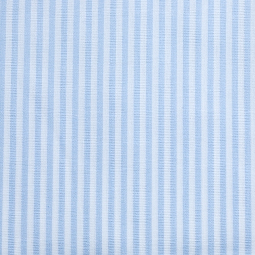 European Cottons, Oeko-Tex, Fine Stripes, Light Blue & White