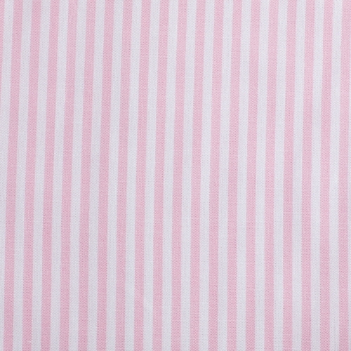 European Cottons, Oeko-Tex, Fine Stripes, Pink & White