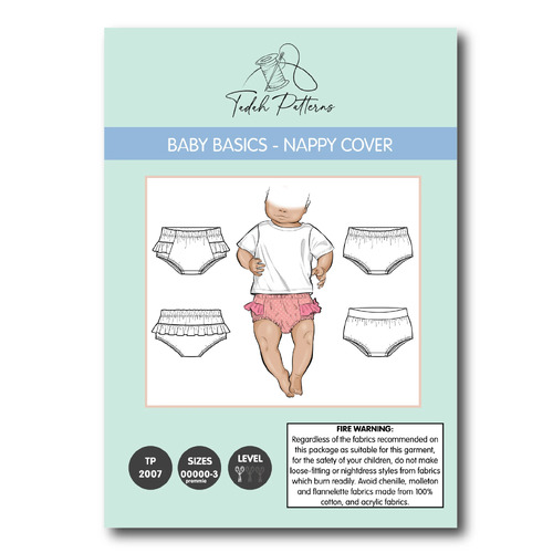 Tadah Patterns, Baby Basics - Nappy Cover Pattern